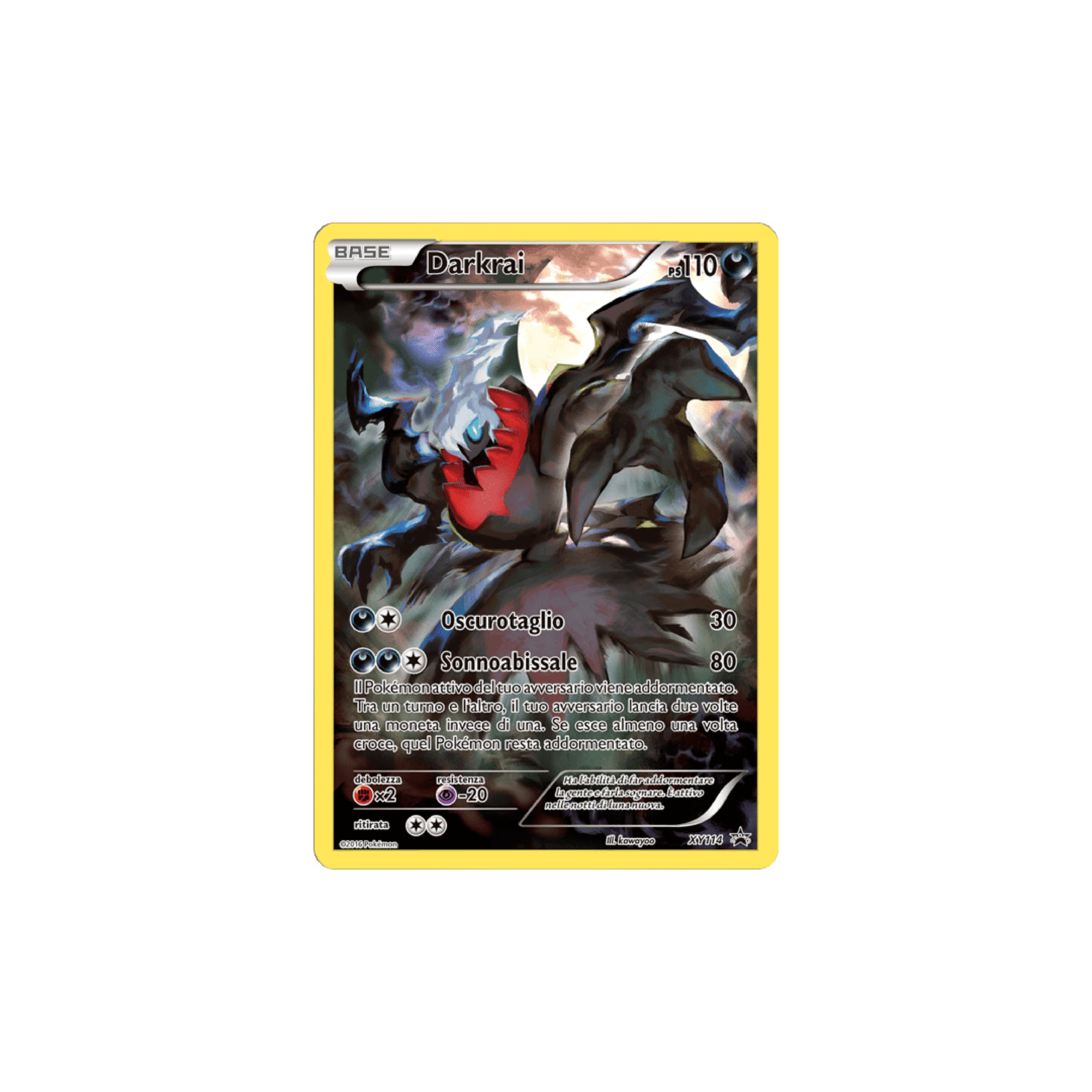 Darkrai XY Black Star Promos XY114 Lightly Played