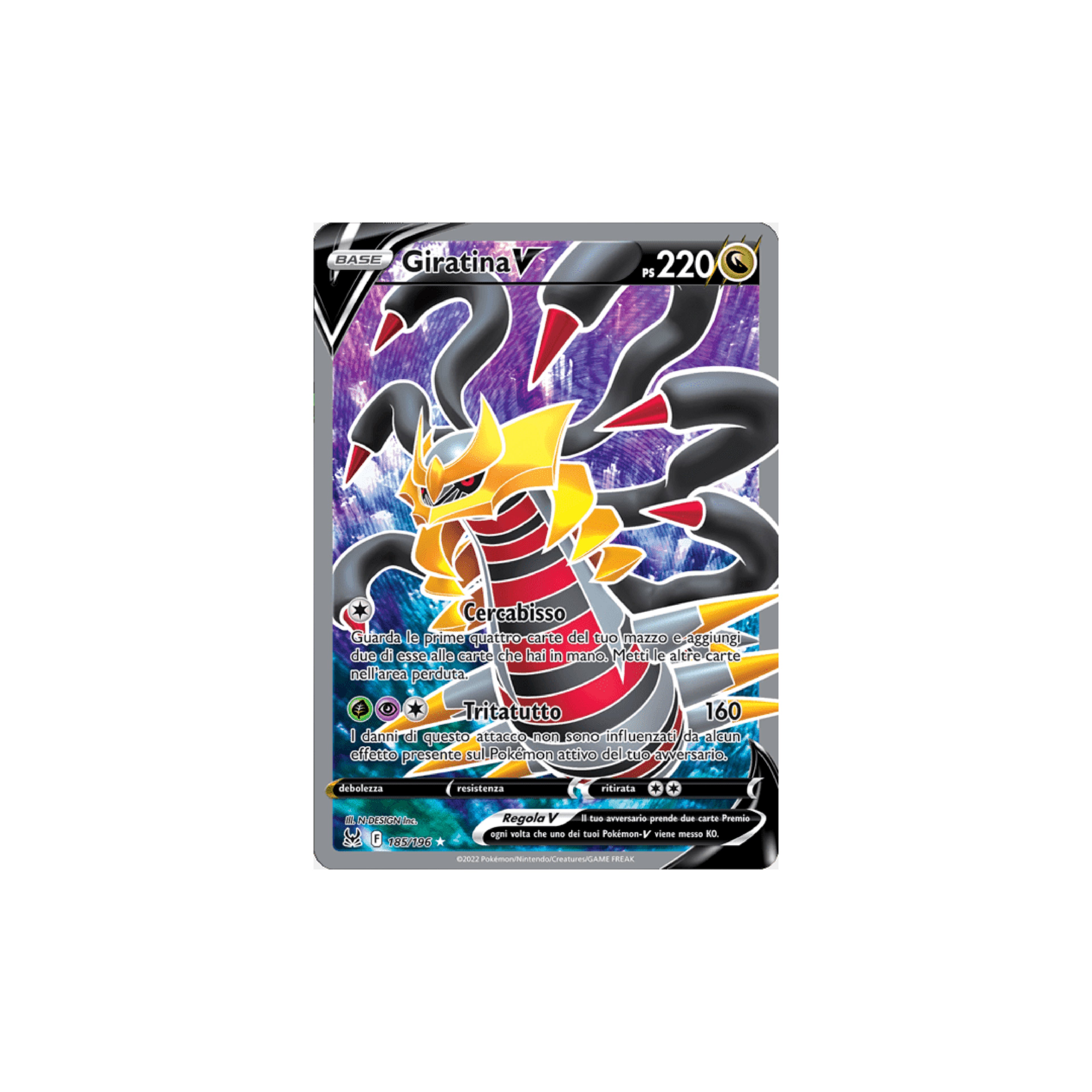 Giratina V Full Art 186 - Origine Perduta