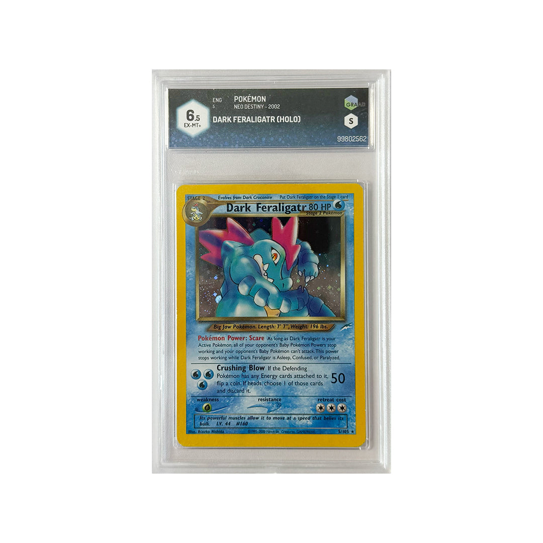 Dark Feraligatr Holo 5 (ENG) - Neo Destiny - Graad 6.5