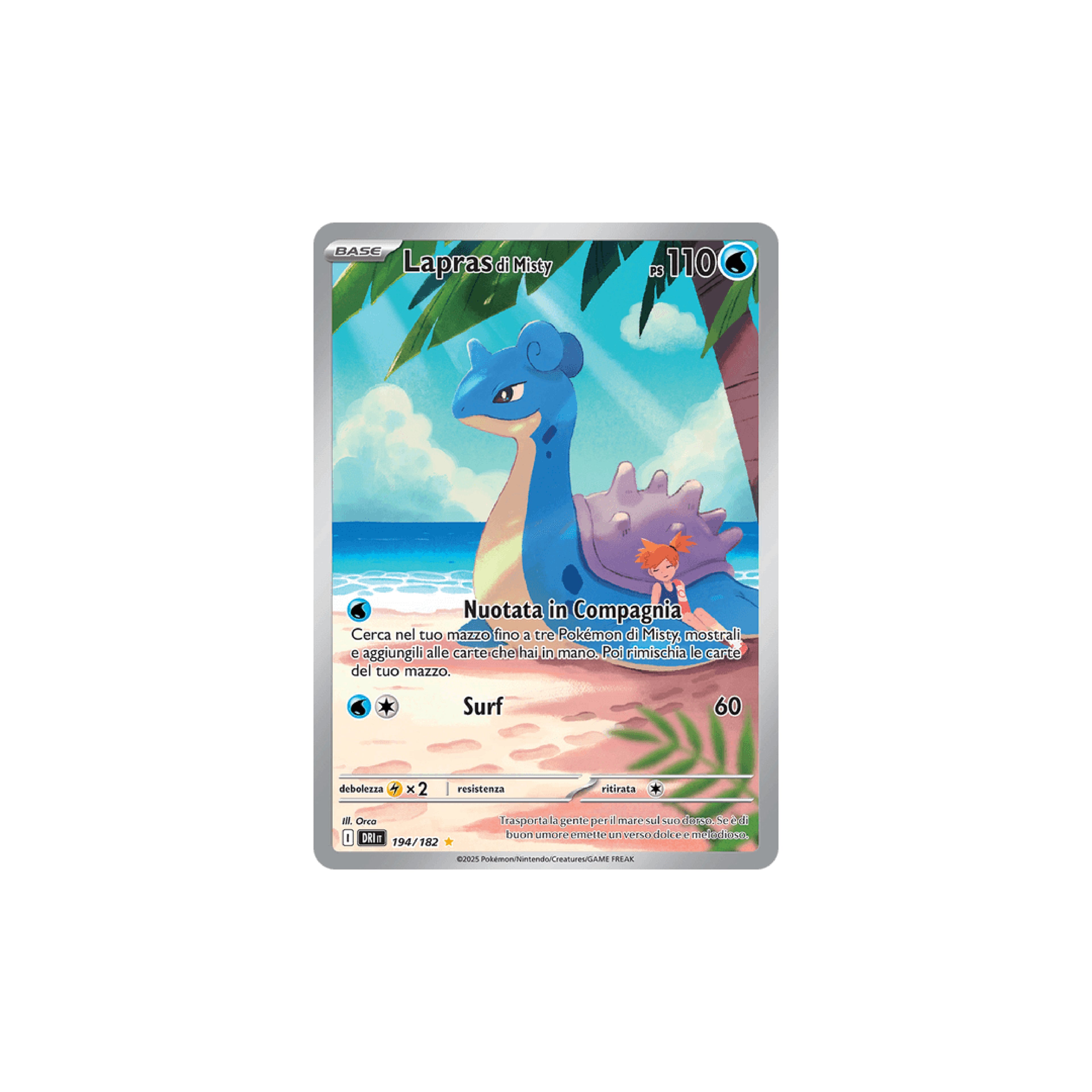 Lapras di Misty Alternative Art 194 - Rivali Predestinati