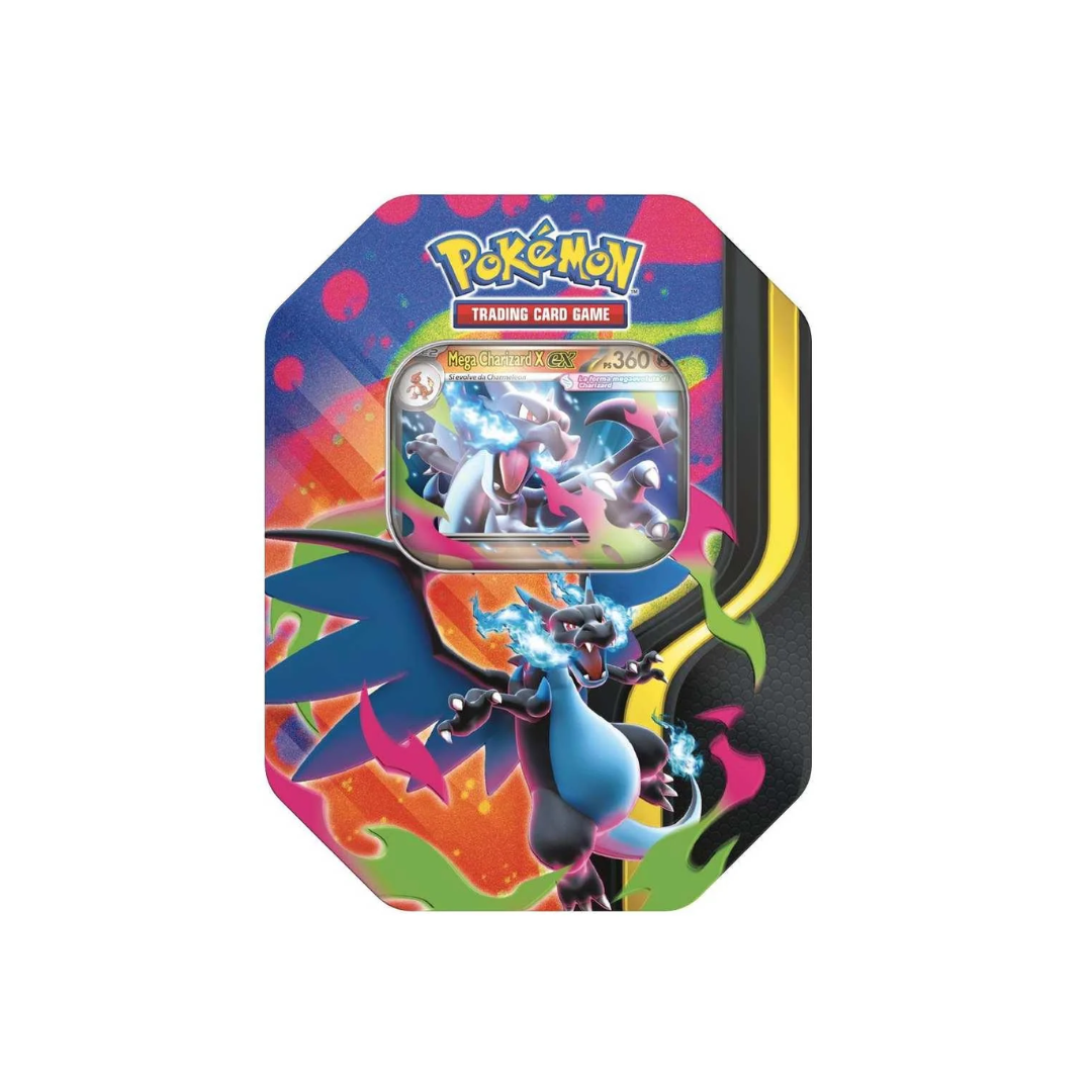 Tin da Collezione Mega Charizard: Mega Charizard X-ex (IT)