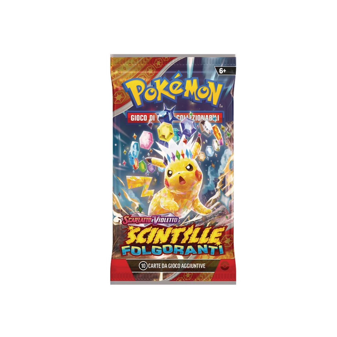 Busta 10 Carte Scintille Folgoranti