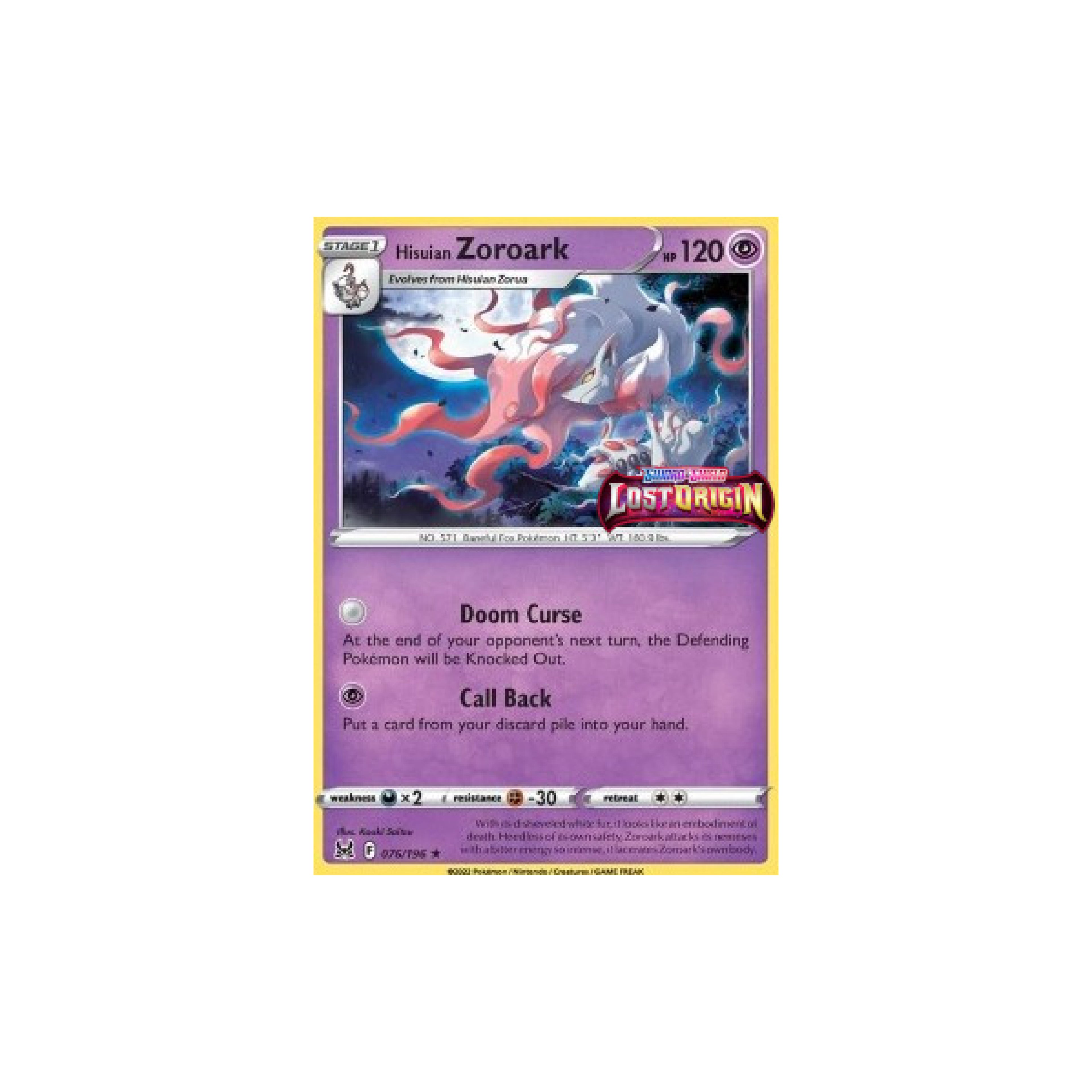 Zoroark Holo Promo Origine Perduta 076 Stamped - Sealed
