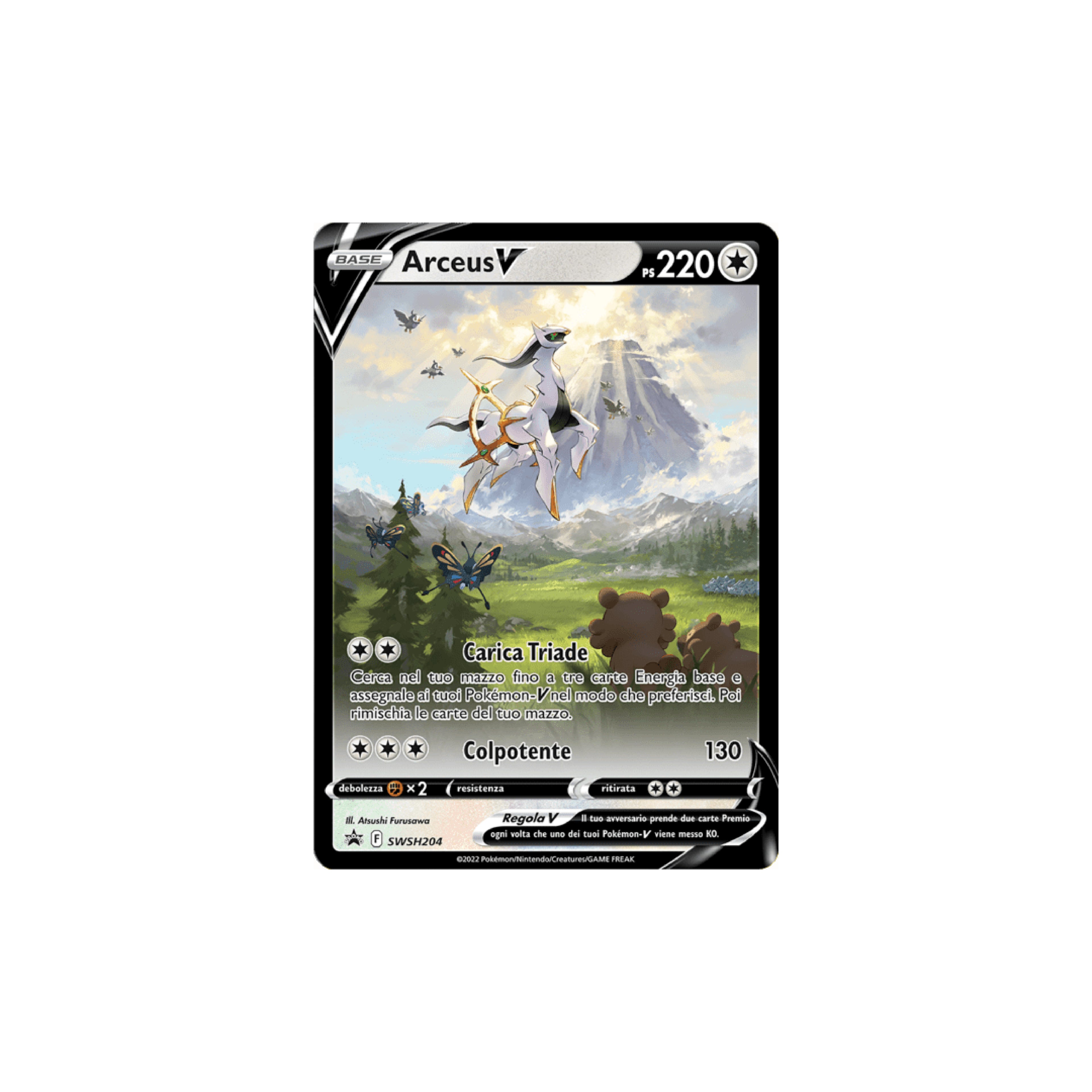 Arceus V Alternative Art Black Star Promos SWSH204