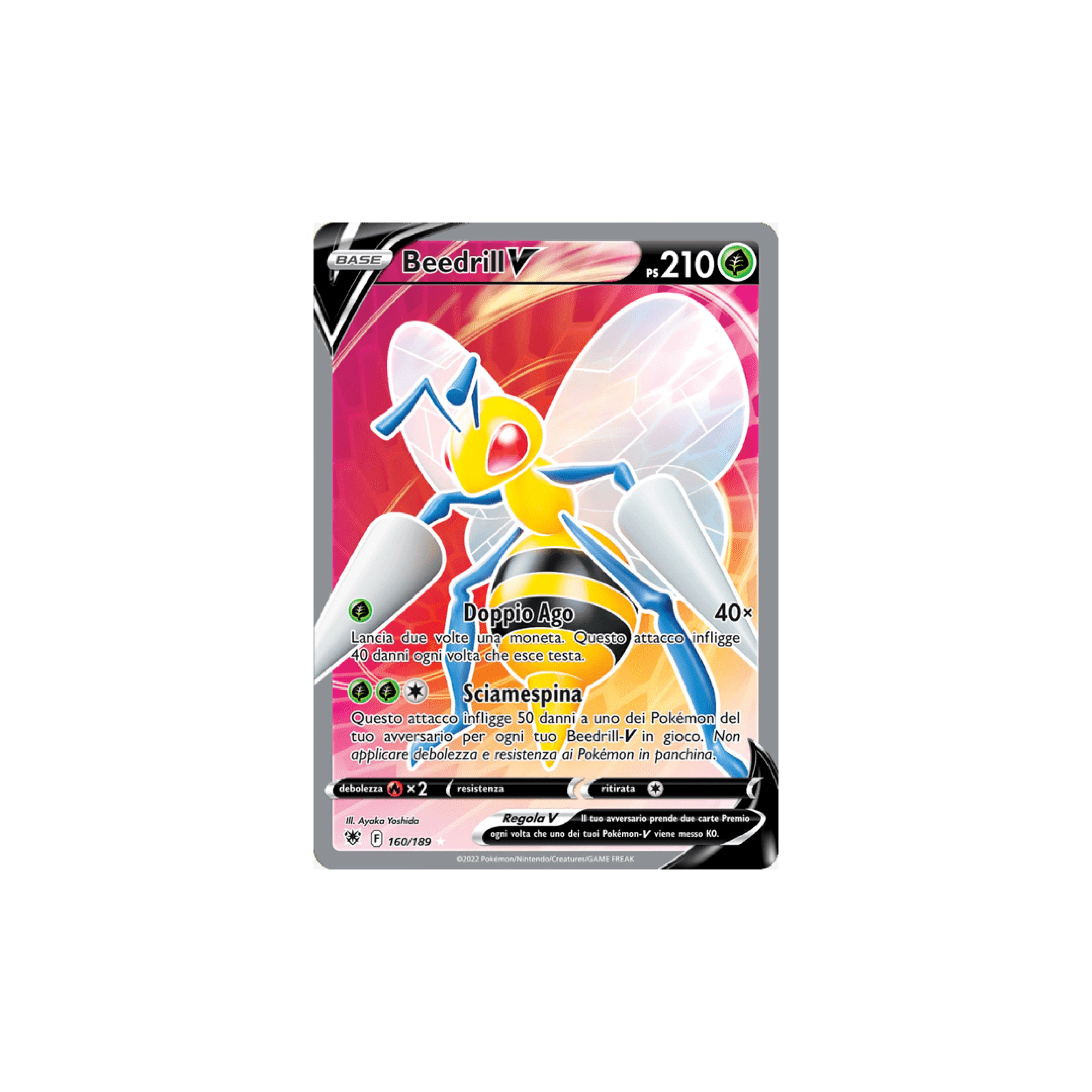 Beedrill V Full Art 160 - Lucentezza Siderale