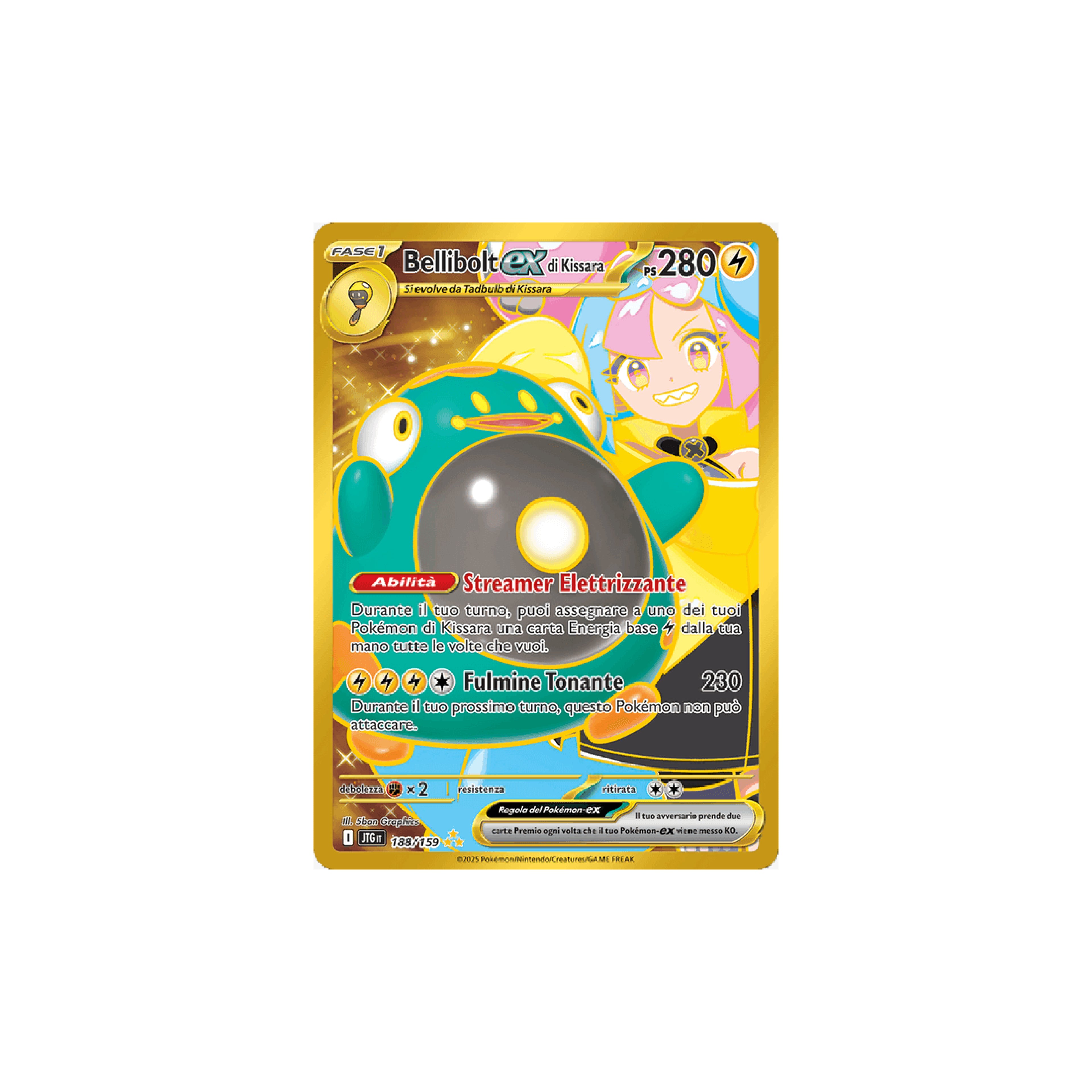 Bellibolt EX di Kissara Gold 188 - Avventure Insieme