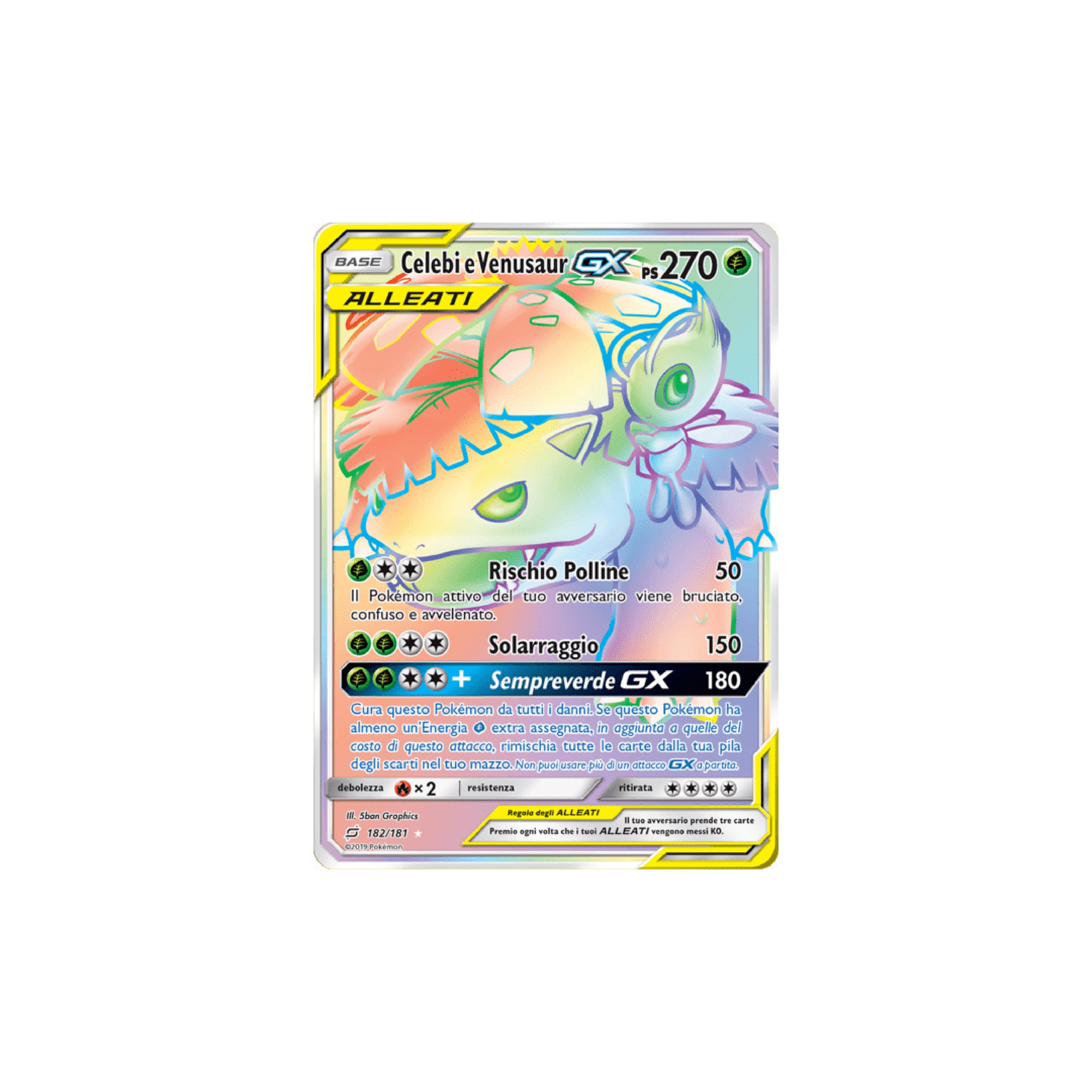 Celebi e Venusaur GX Hyper Fuori Serie 182 - Gioco di Squadra