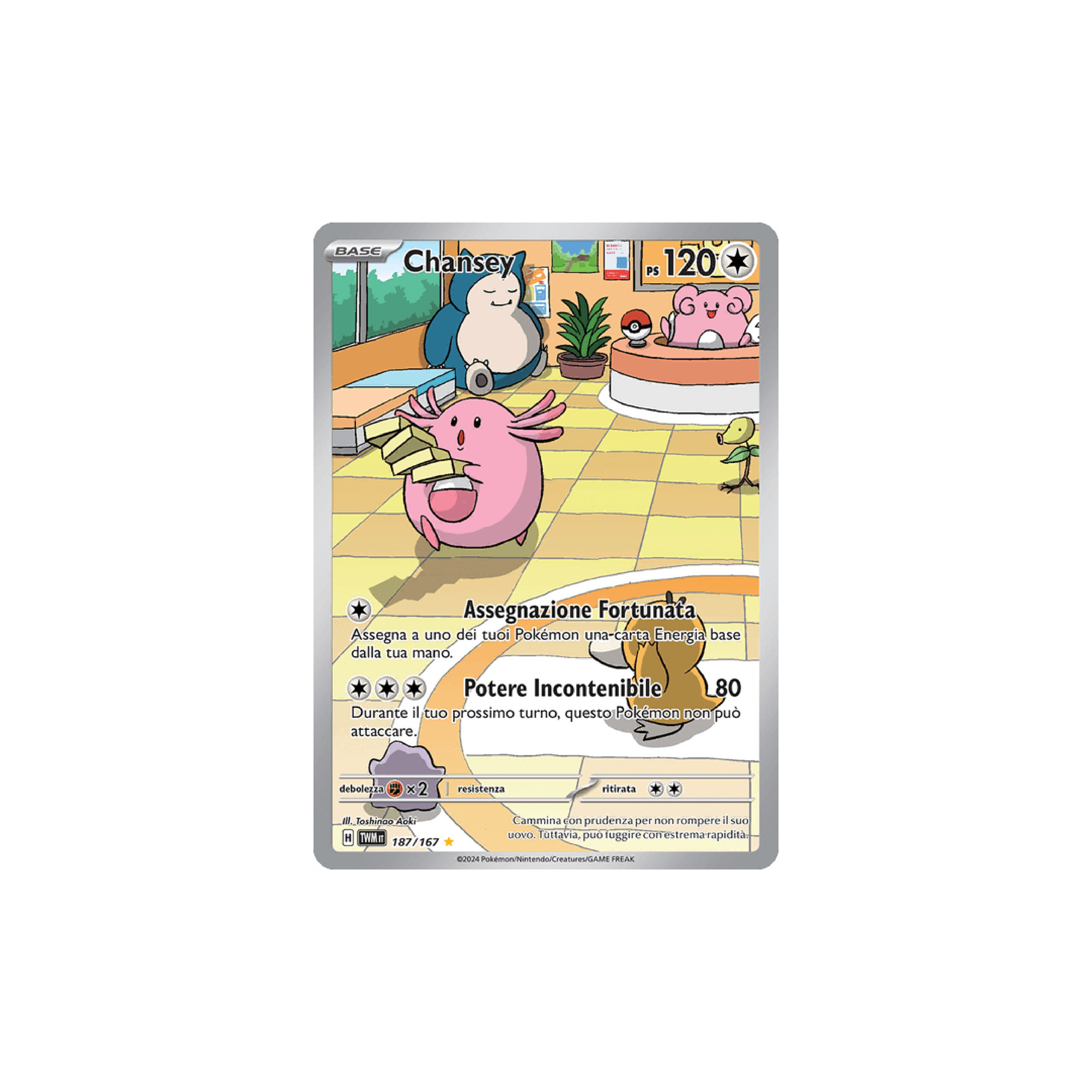 Chansey Art Rare 187 - Crepuscolo Mascherato