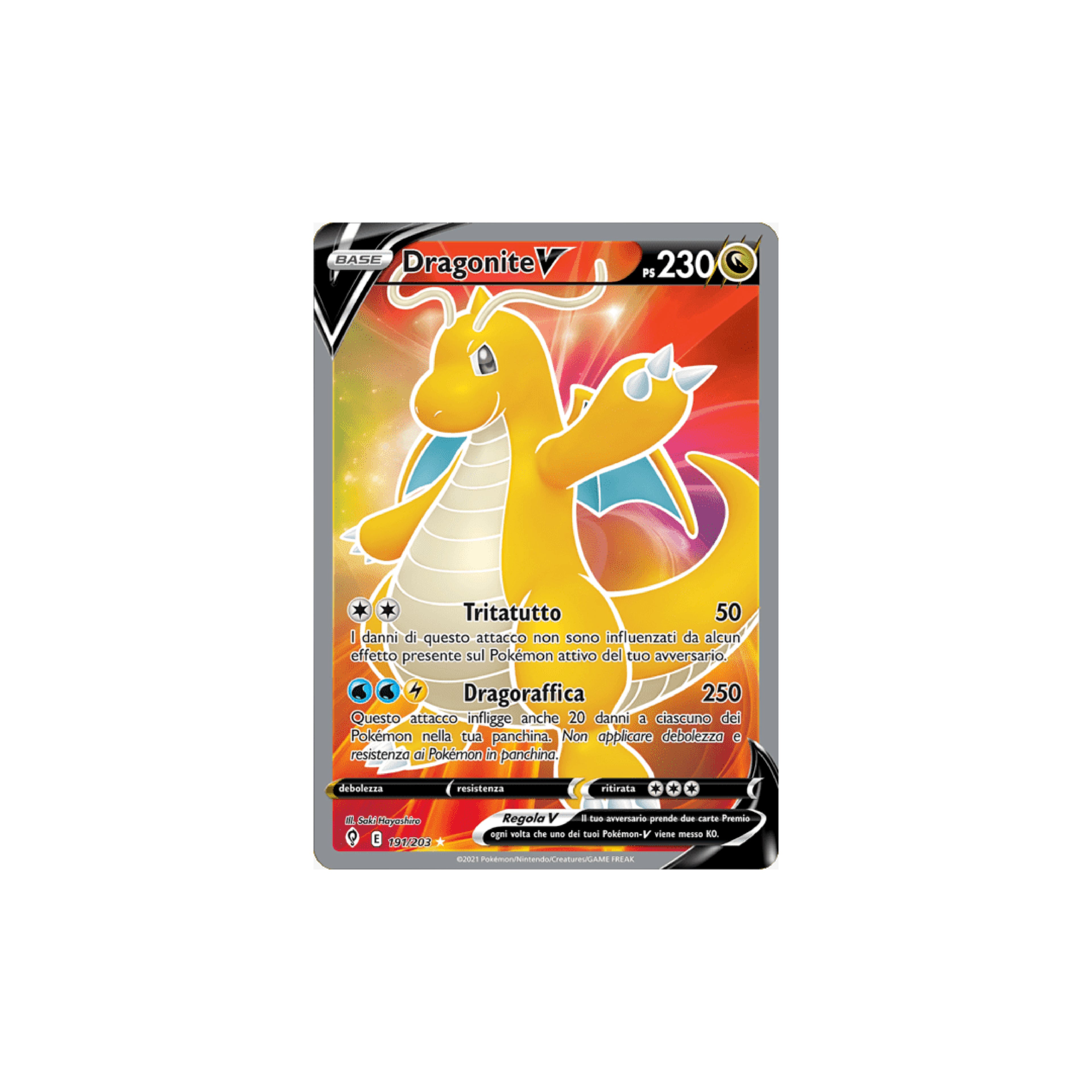 Dragonite V Full Art 191 - Evoluzioni Eteree