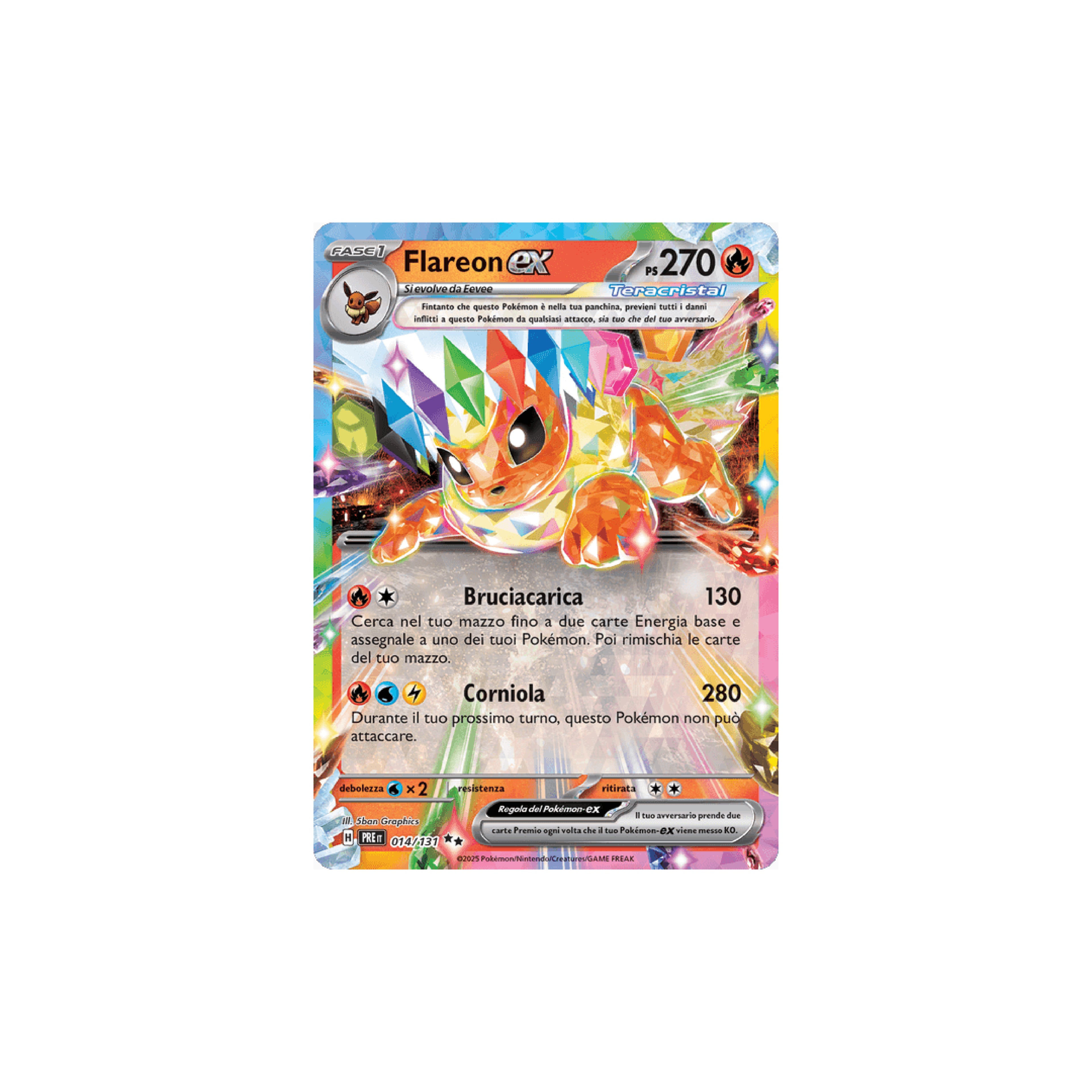 Flareon EX 014 - Evoluzioni Prismatiche