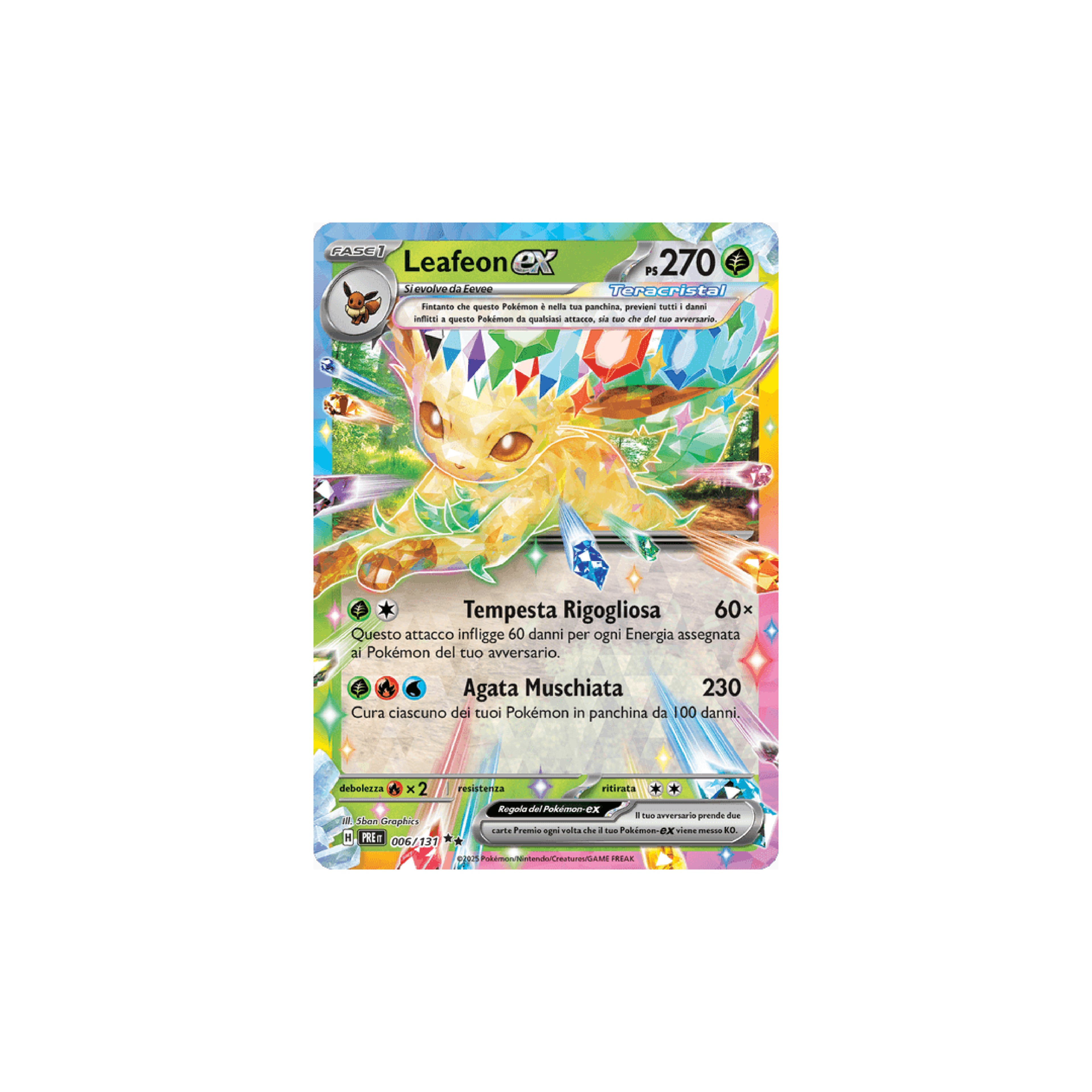 Leafeon EX 006 - Evoluzioni Prismatiche