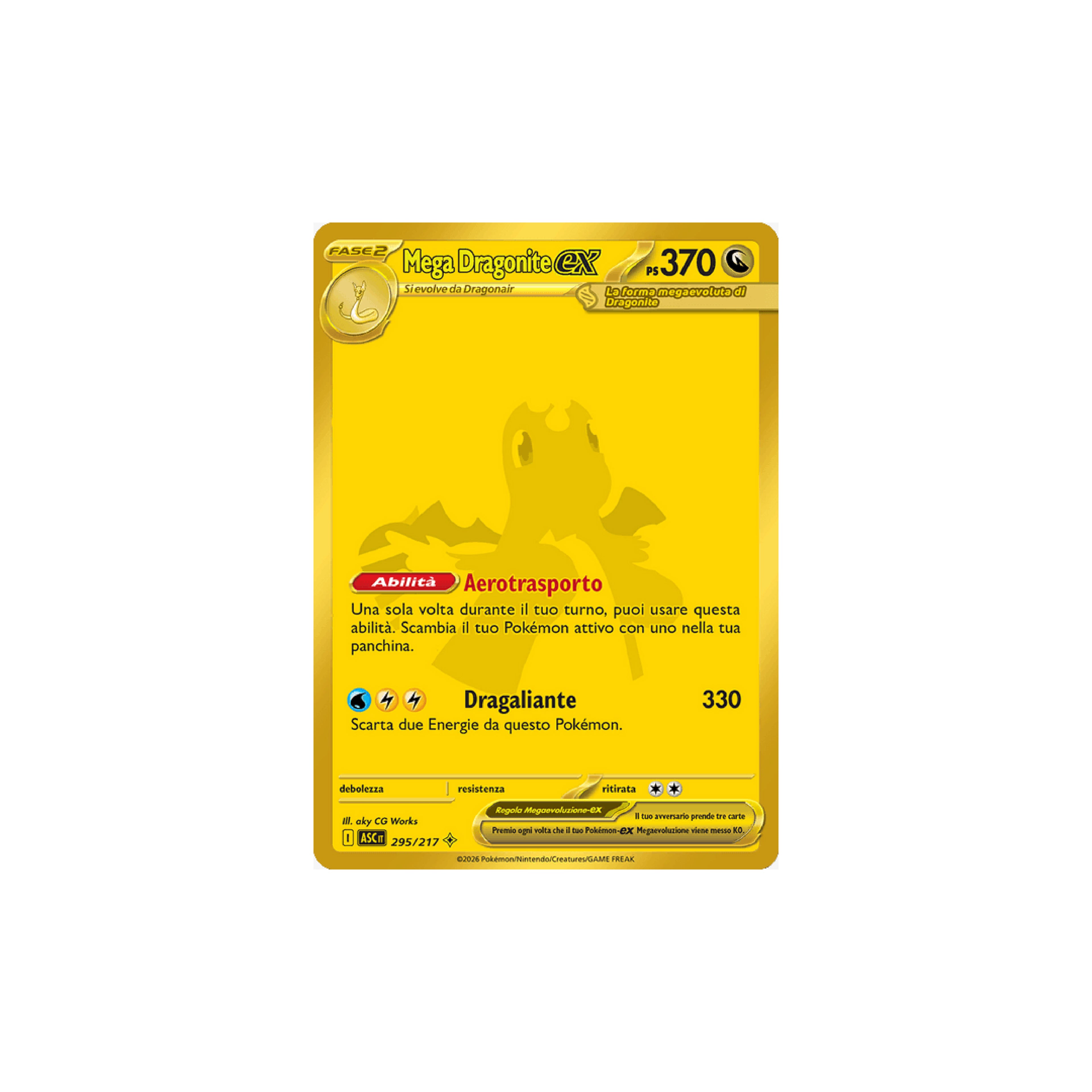 Mega Dragonite EX Gold 295 - Ascesa Eroica