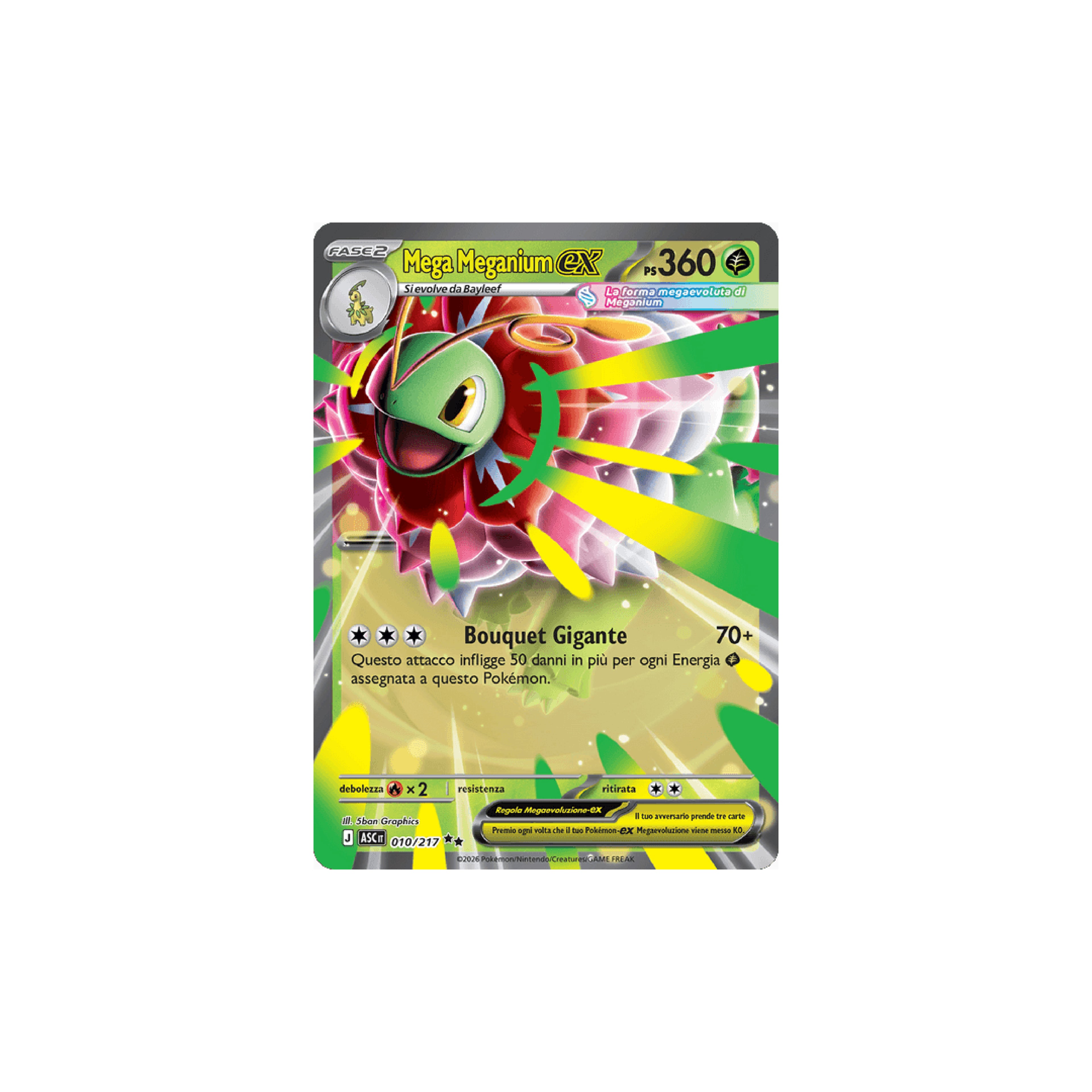 Mega Meganium EX 010 - Ascesa Eroica