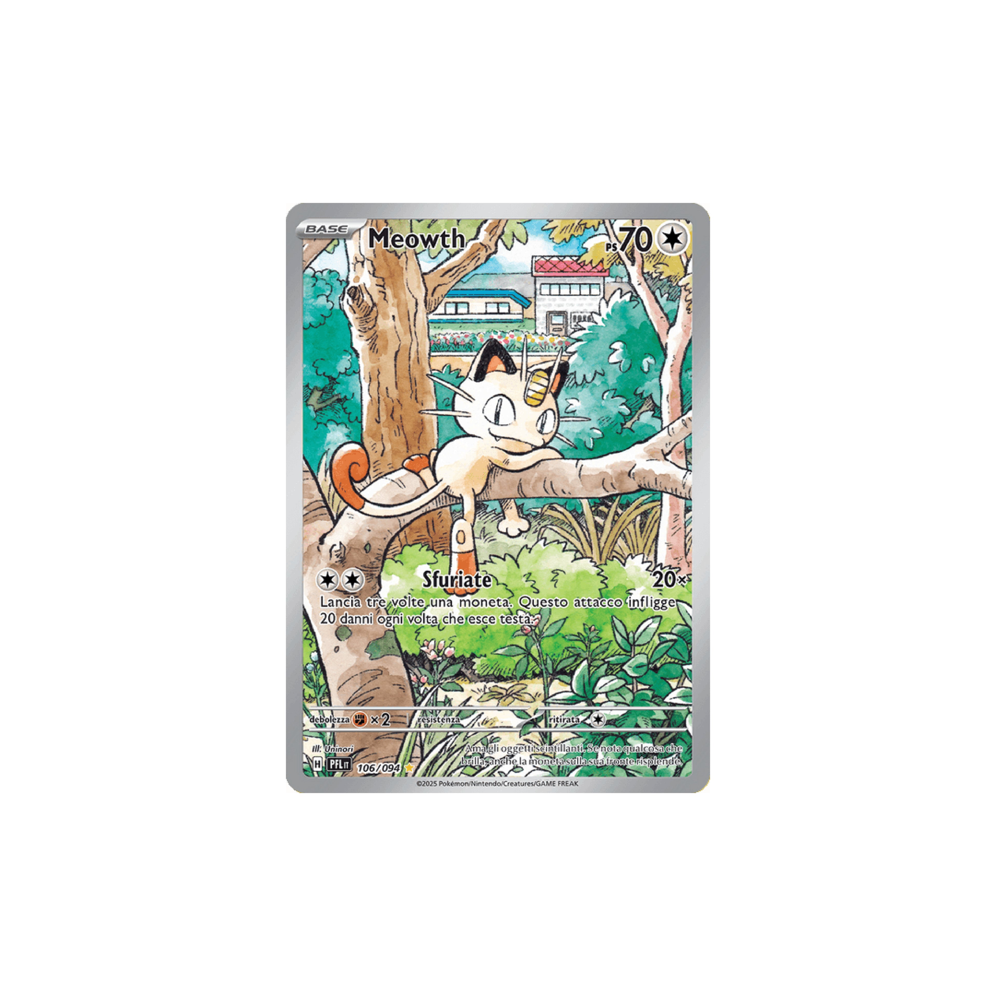 Meowth Art Rare 106 - Fiamme Spettrali