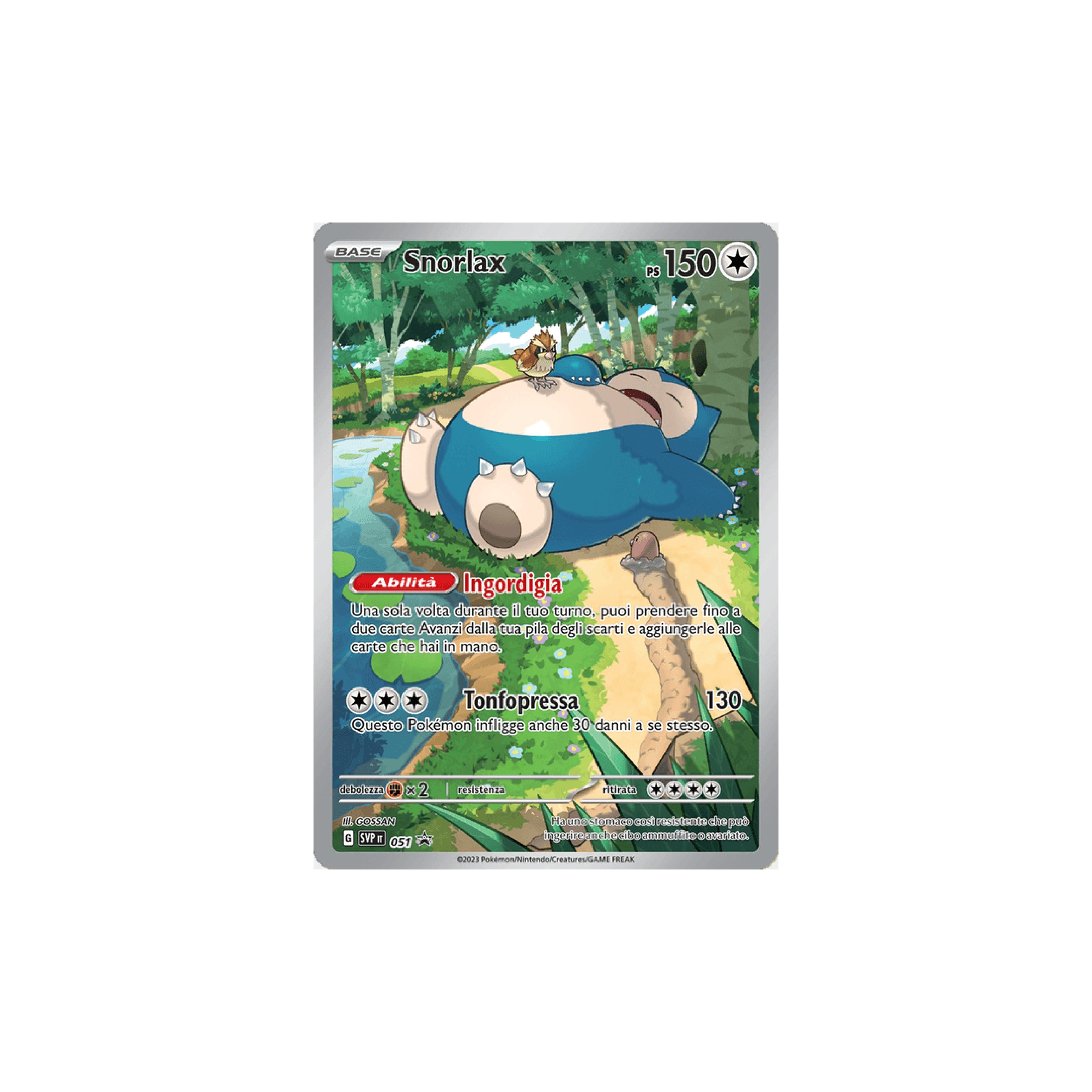 Snorlax Art Rare Black Star Promos SVP IT 051 - Sealed