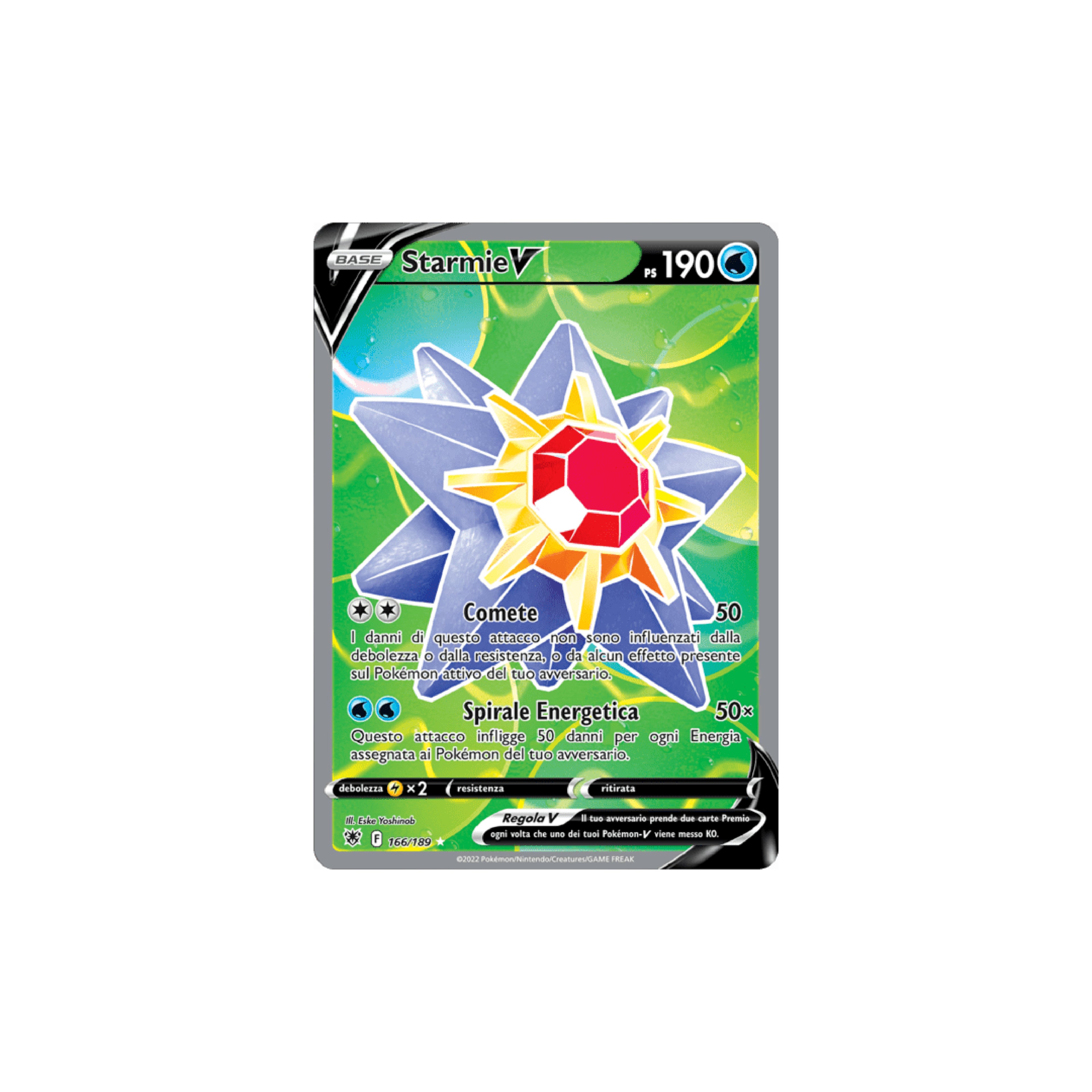 Starmie V Full Art 166 - Lucentezza Siderale