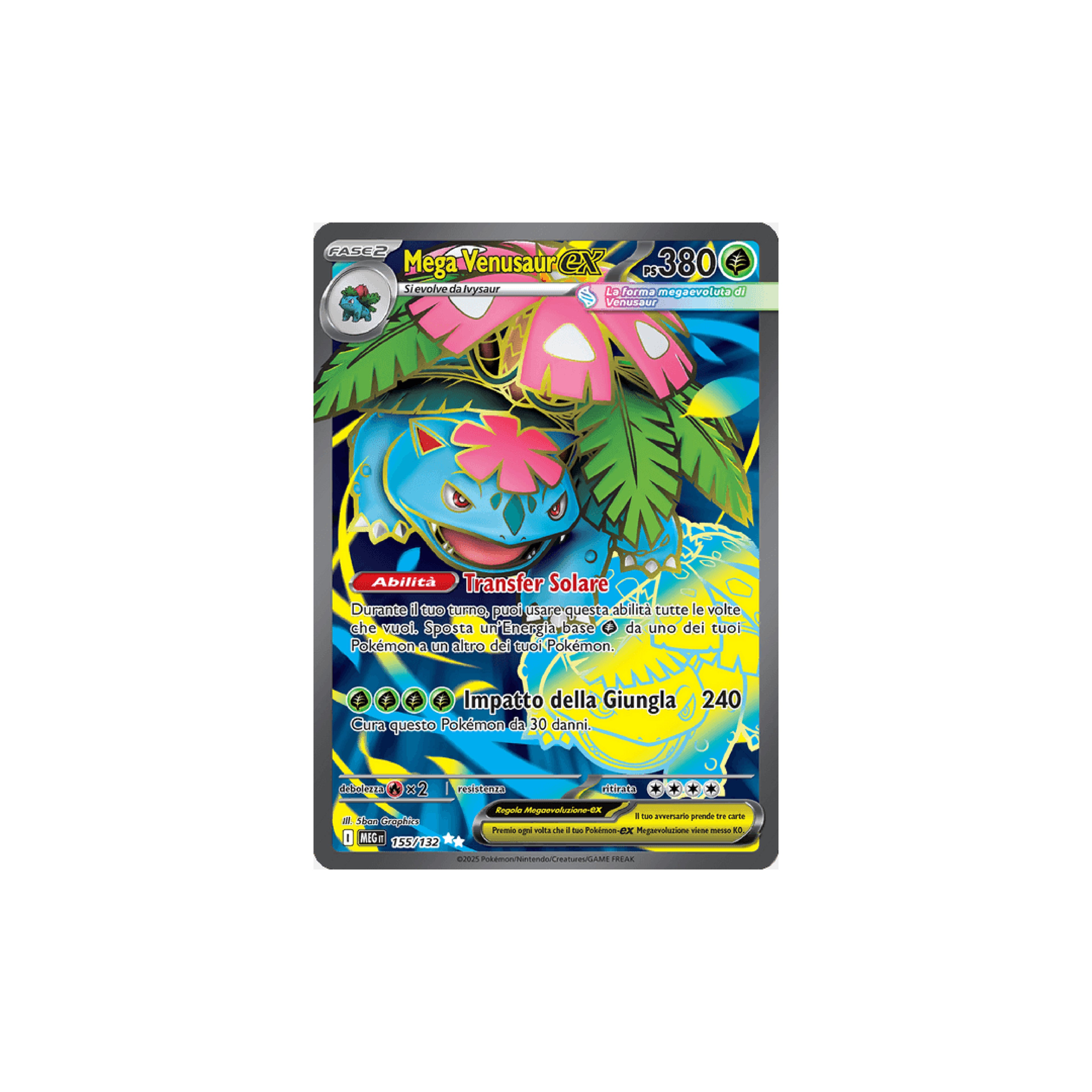 Mega Venusaur EX Full Art 155 - Megaevoluzione