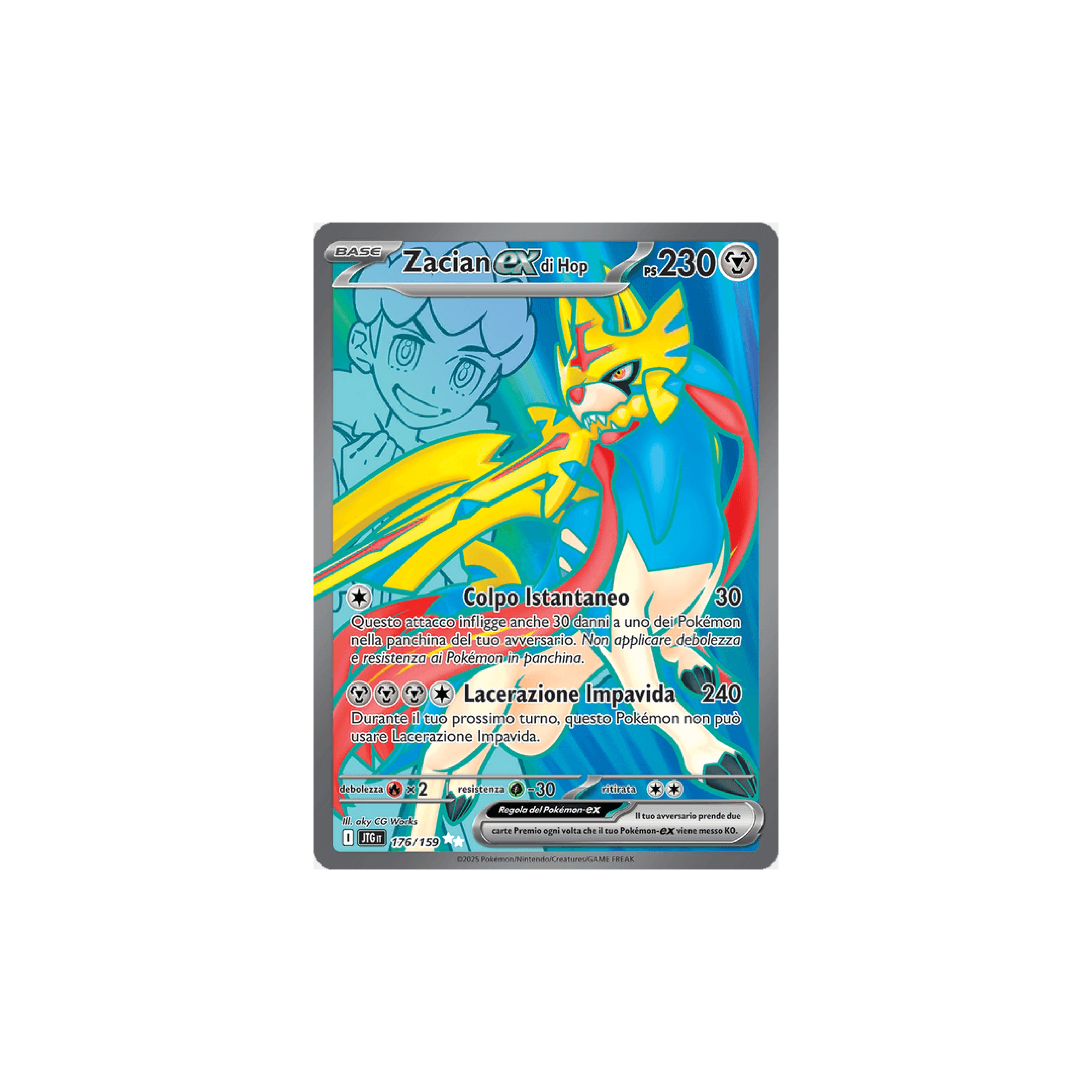 Zacian EX di Hop Full Art 176 - Avventure Insieme